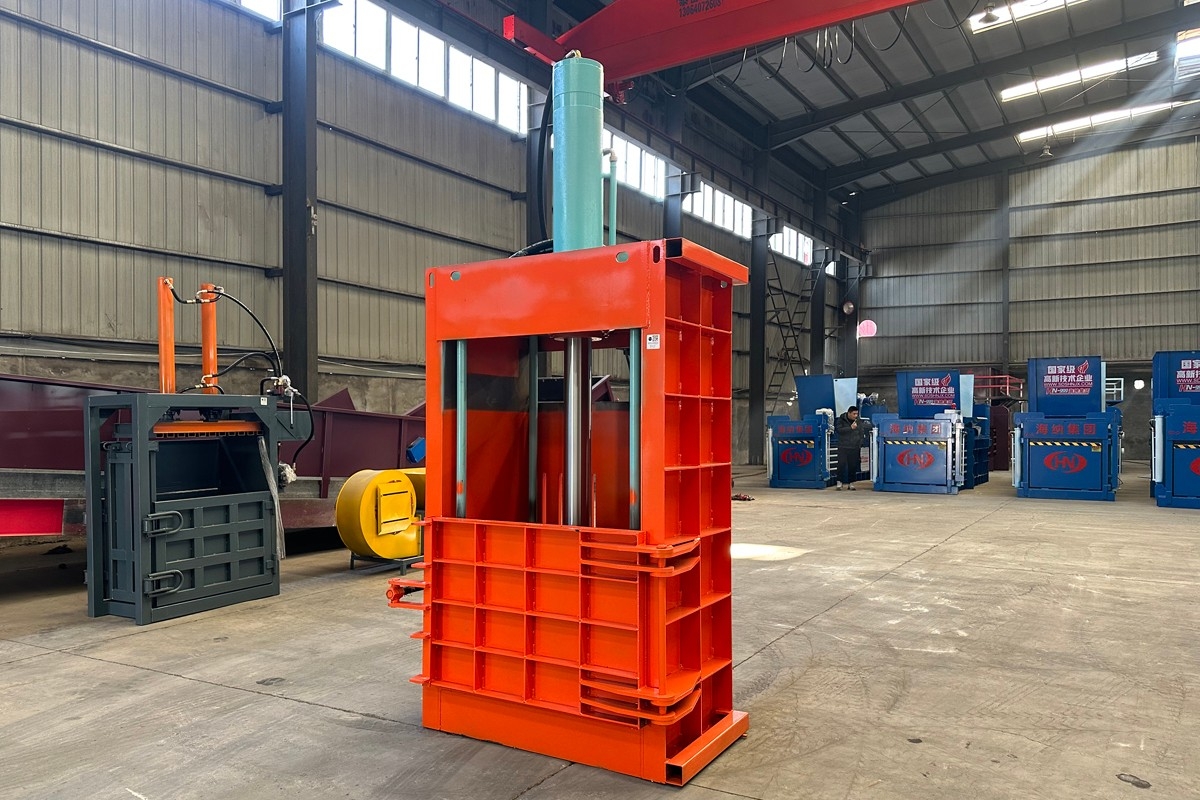 全钢板80T立式打包机